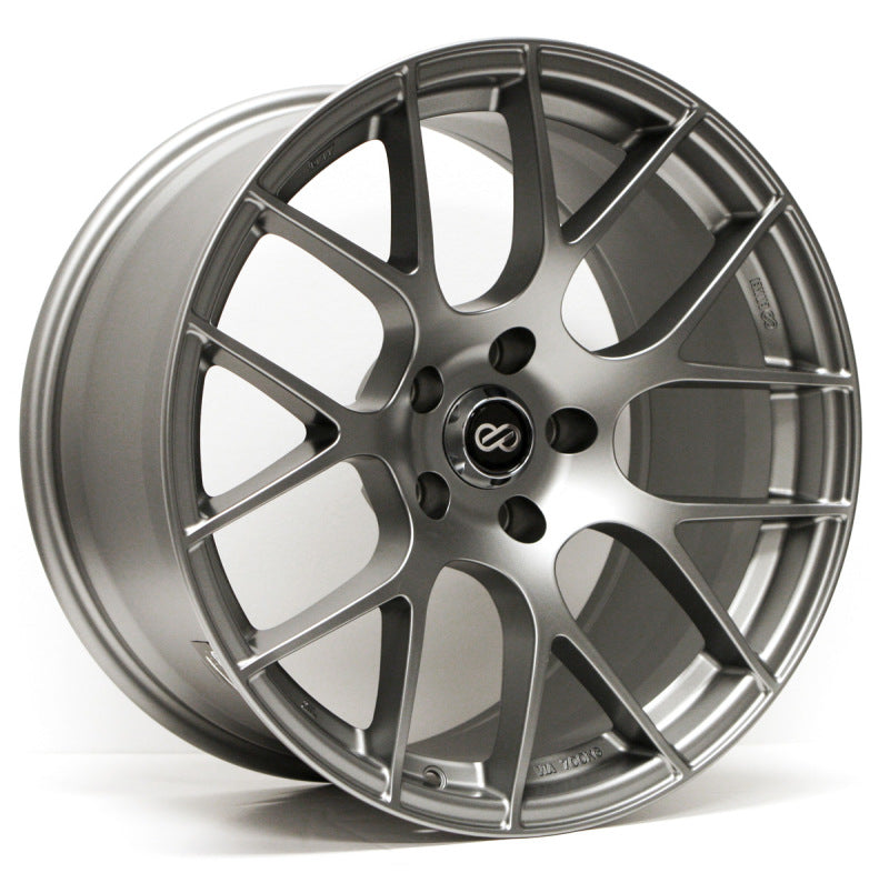 Enkei Raijin 18x9.5 35mm Offset 5x120 Bolt Pattern 72.6 Bore Dia Titanium Gray Wheel *Min Qty 60* - 467-895-1235GM