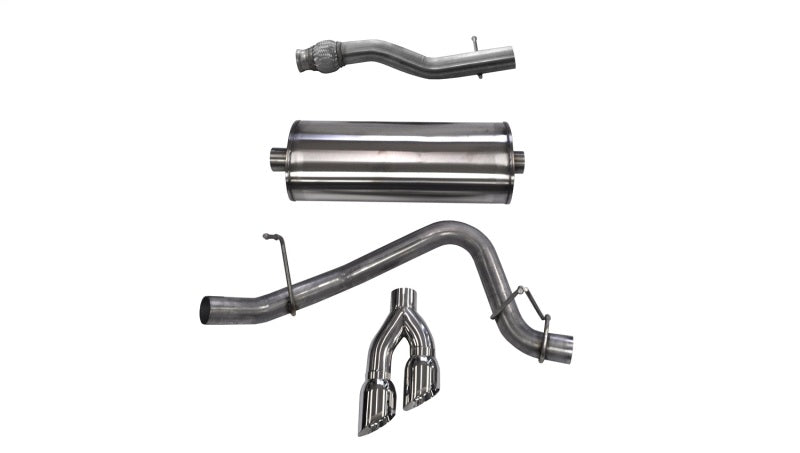 Corsa 2015-2020 GMC Yukon XL 1500 5.3L V8 3in Cat-Back Single Side Exit Twin 4in Polished Tips - 14748