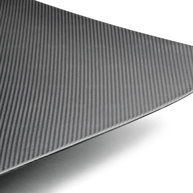 Seibon 09-12 Nissan GTR R35 OEM Dry Carbon Fiber Trunk/Hatch (NO Spoiler Holes) - TL0910NSGTR-OE-DRY