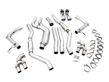Load image into Gallery viewer, AWE Tuning 2019+ BMW M340i (G20) Track Edition Exhaust - Quad Chrome Silver Tips - 3020-42078