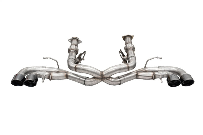Corsa 2020-25 Corvette C8 3in Xtreme Cat-Back Exhaust 4.5in Black Quad Tips - Deletes stock AFMValve - 21104BLK