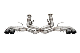 Corsa 2020-25 Corvette C8 3in Xtreme Cat-Back Exhaust 4.5in Black Quad Tips - Deletes stock AFMValve - 21104BLK