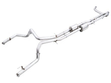 Load image into Gallery viewer, AWE Tuning 22-23 GMC Sierra 1500 AT4X 6.2L 0FG Catback Split Dual (Flat Bumper) - Bashguard(No Tips) - 3015-31972