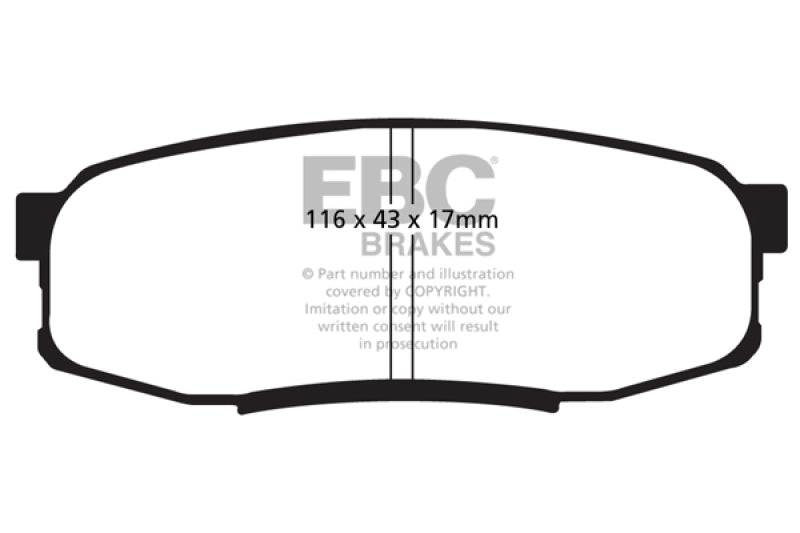 EBC 08-21 Toyota Land Cruiser 5.7L (150mm PCD) Bluestuff Brake Pads - DP51816NDX