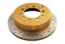 Load image into Gallery viewer, DBA 07+ Toyota Landcruiser 200 Series Rear Cross Drilled &amp; Slotted Street Series Rotor - DBA2723X