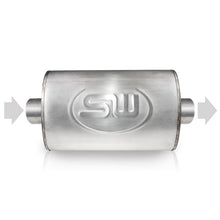 Load image into Gallery viewer, Stainless Works 3in ID CENTER INLET/ 3in OD CENTER OUTLET 5inX9in - TM5S3C3C