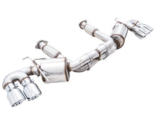 Load image into Gallery viewer, AWE Tuning 2020 Chevrolet Corvette (C8) Touring Edition Exhaust - Quad Chrome Silver Tips - 3015-42151