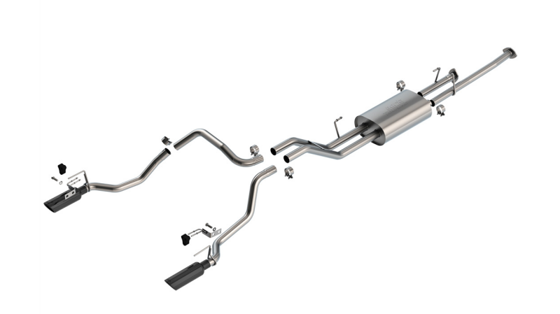 Borla 07-21 Toyota Tundra w/ Long Bed Cat-Back Touring SS Catback Exhaust w/ Black Chrome Tips - 140333BC