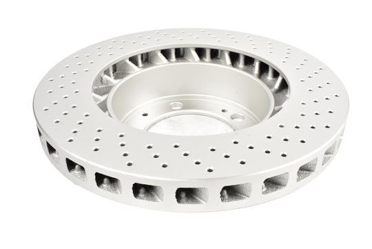 DBA 94-95 Porsche 911 Carrera 4 (Excl Turbo Look) Front Left En-Shield OE Drilled Rotor - DBA3272OEXL