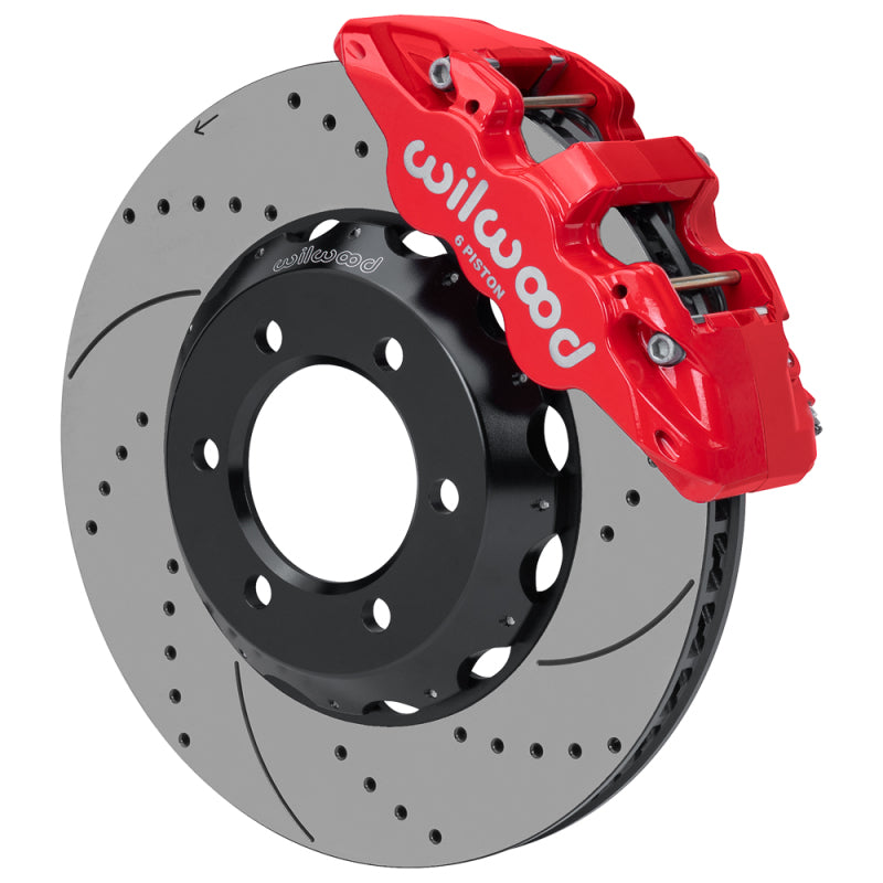 Wilwood kit front AERO6 blazer 1971-91 15.00 rotor 6 lug SRP red - 140-18157-DR