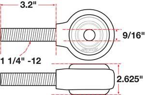SPC Performance xAxis Rod End Ball Joint - 15743