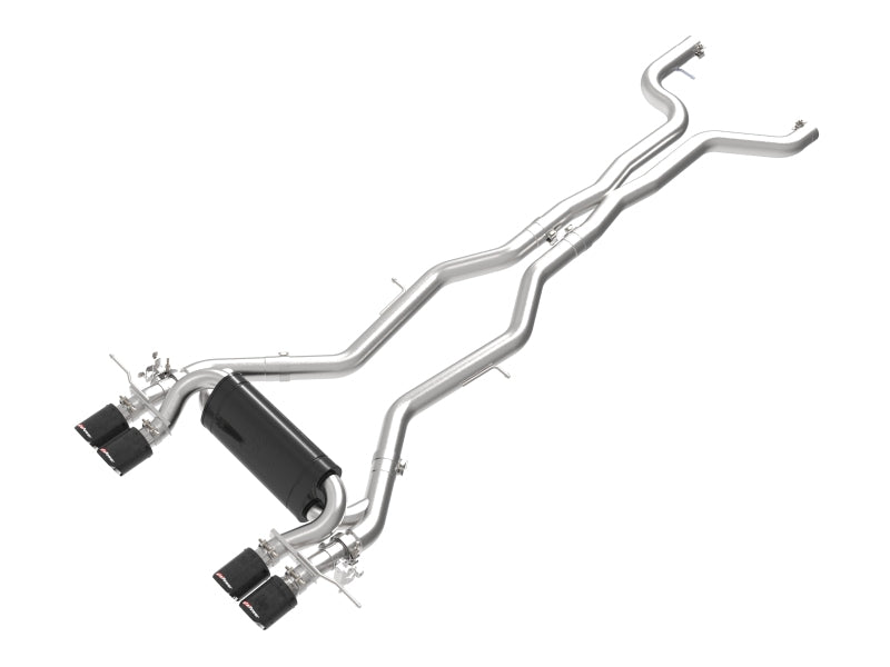 aFe 23-25 BMW M2 L6-3.0L (G87) MACH Force-Xp Cat-Back Exhaust w/ Carbon Fiber Tip - 49-36353-C