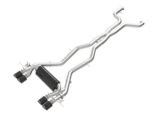 aFe 23-25 BMW M2 L6-3.0L (G87) MACH Force-Xp Cat-Back Exhaust w/ Carbon Fiber Tip - 49-36353-C
