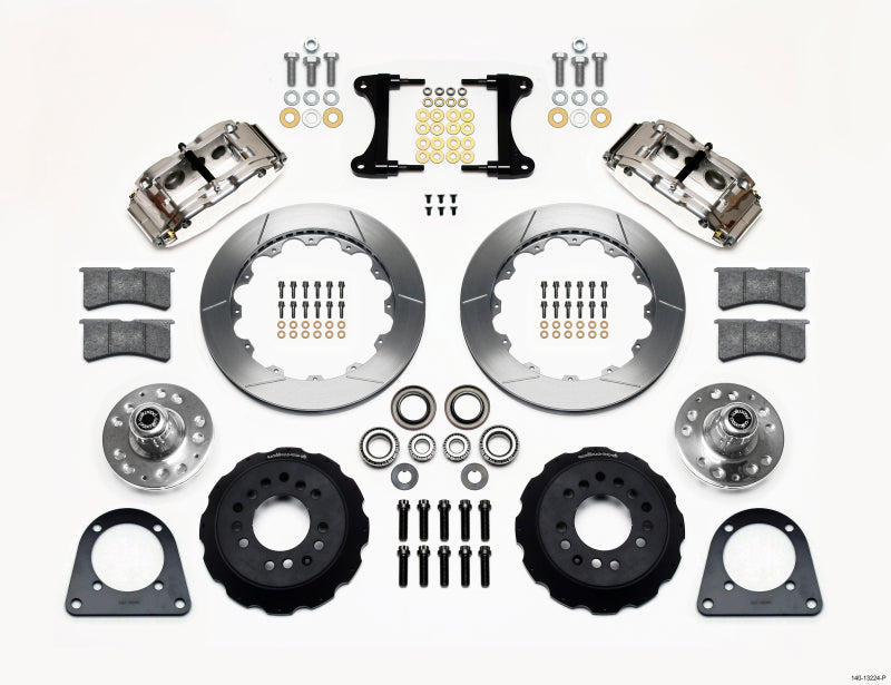 Wilwood Narrow Superlite 6R Front Hub Kit 12.88in Polished TCI-IFS 71-78 (Pinto Based) - 140-13224-P