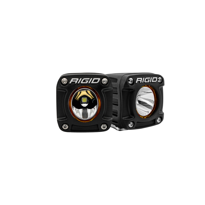Rigid Industries Revolve Pod w/Amber Trim Ring - Pair - 491613