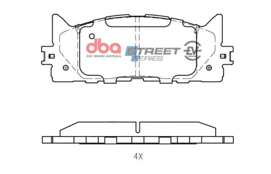 DBA 13-17 Lexus ES300h Front SSEV Street Series Brake Pads - DB1800SSEV
