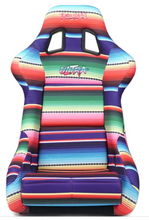 Load image into Gallery viewer, NRG FRP Bucket Seat PRISMA Serepi Edition W/ Red Pearlized Back Mexi-Cali Blanket Print - Large - FRP-302-MEXICALI