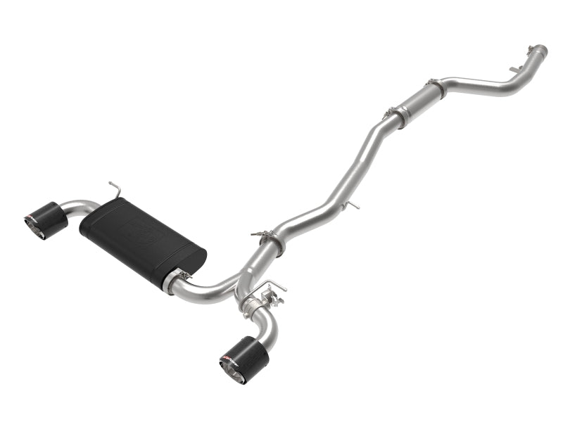 aFe POWER Takeda 2020 Toyota Supra L6-3.0L (t) 3in-2.5in 304 SS CB Exhaust Carbon Tips - 49-36043-C