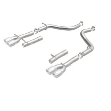 Load image into Gallery viewer, MagnaFlow Axle-Back, SS, 2.5in, Quad Split Rear 3.5in Tip 2015 Dodge Challenger 3.6L V6 - 19218