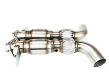 Load image into Gallery viewer, Kooks 2015+ Ford Mustang GT350 5.2L 3in x 2-3/4in Cat SS X-Pipe Kooks HDR Req - 11543200