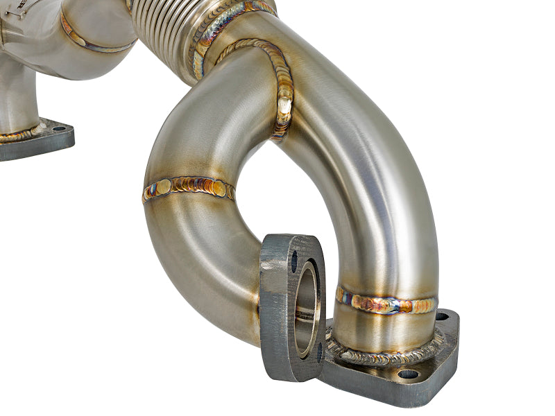 aFe Twisted Steel Header Up-Pipe 08-10 Ford Diesel Trucks V8-6.4L (td) - 48-33016