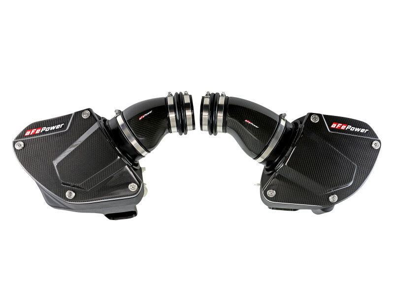 aFe Black Series Stage-2 Carbon Fiber Cold Air Intake System w/ Pro DRY S Media - 18-19 BMW M5 (F90) - 58-10005D