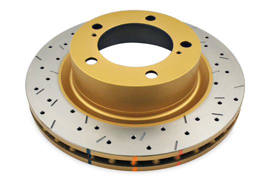 DBA 07+ Toyota Landcruiser 200 Series Front Drilled and Slotted 4000 Series Rotor - DBA42722XS