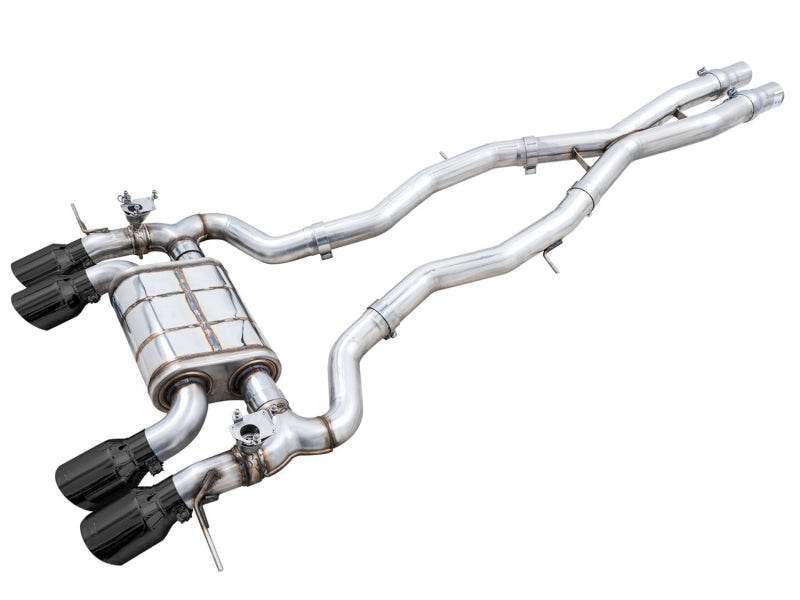 AWE Tuning SwitchPath Cat-Back Exhaust for BMW G8X M3/M4 - Diamond Black Tips - 3025-42480