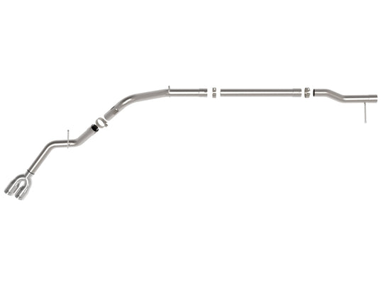 aFe Rebel XD Series 3 IN 304 Stainless Steel DPF-Back Exhaust w/Dual Polished Tips - 49-34145-P