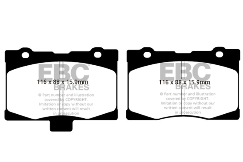 EBC 05-08 Acura RL 3.5 Redstuff Front Brake Pads - DP31735C
