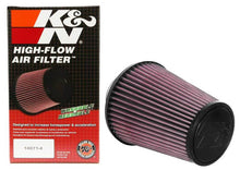 Load image into Gallery viewer, K&amp;N Universal Tapered Filter 3in Flange ID x 6in Base OD x 4in Top OD x 6.75in Height - RU-4700