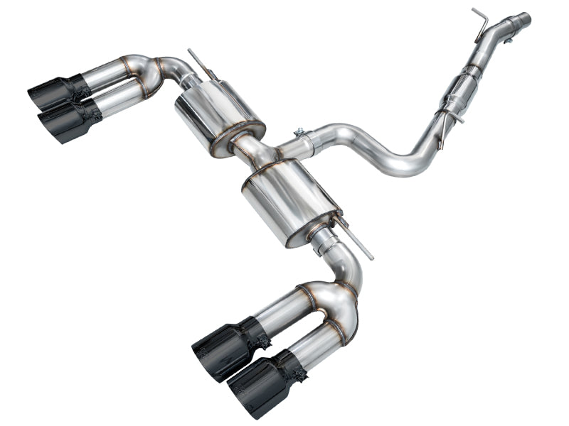 AWE Tuning 22-24 Audi 8Y S3 Touring Edition Exhaust - Diamond Black Tips - 3015-43897