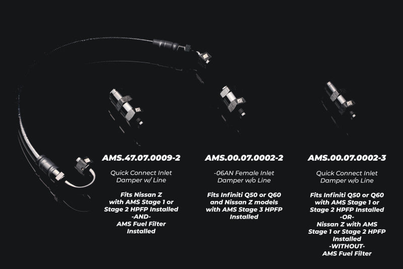 AMS Performance -6AN to -6AN Inline Fuel Pulsation Damper - AMS.00.07.0002-2