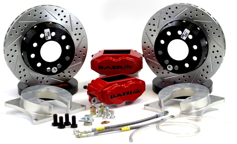 Baer Brakes Rear Ends w/ Ford 8/9in Small Bearing Housing Ends 11in SS4+ Rear SDZ Brake Kit - Silver - 4262690S