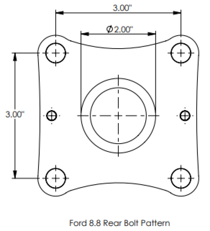 DSS 15-24 Ford F150 4WD Regular Cab Short Bed 4in. Aluminum Driveshaft - 610502