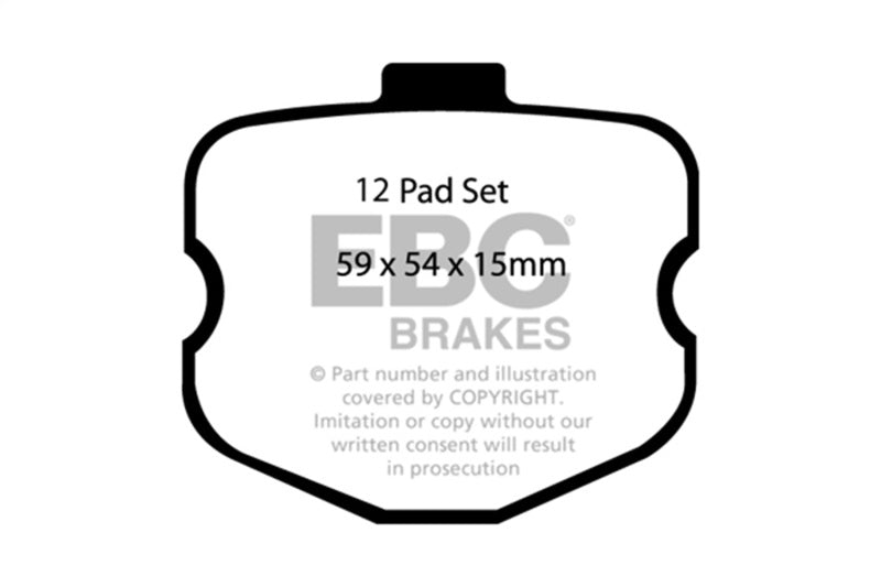 EBC Racing 06-13 Chevrolet Corvette (C6) Z06 7.0L SR-21 Sintered Race Front Brake Pads - DP81771.14SR21