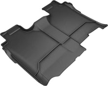 Load image into Gallery viewer, 3D MAXpider 2019-2020 GMC/Chevrolet Sierra 1500/Silverado 1500 Kagu 2nd Row Floormats - Black