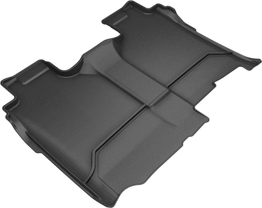 3D MAXpider 2019-2020 GMC/Chevrolet Sierra 1500/Silverado 1500 Kagu 2nd Row Floormats - Black - L1GM02421509