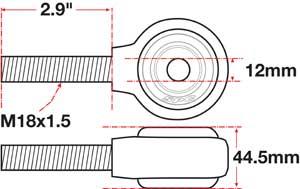 SPC Performance xAxis Rod End Ball Joint - 15795
