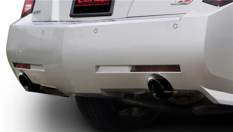 Corsa 2011-2014 Cadillac CTS Wagon V 6.2L V8 Black Sport Axle-Back Exhaust - 14948BLK