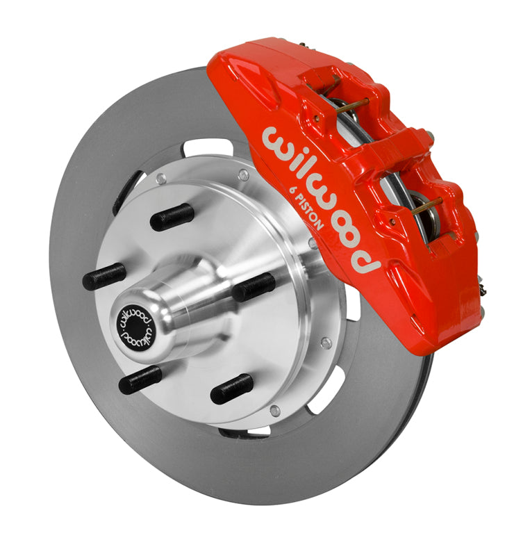 Wilwood kit front PINTO/MUSTANG ii 74-78 DP6 5X5.00 hub 12.19 rotor red - 140-14531-R