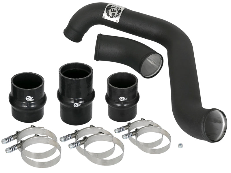 aFe Bladerunner Intercooler Tube Hot Side 3in 17-18 GM Diesel Trucks V8-6.6L (td) L5P - Black - 46-20338-B