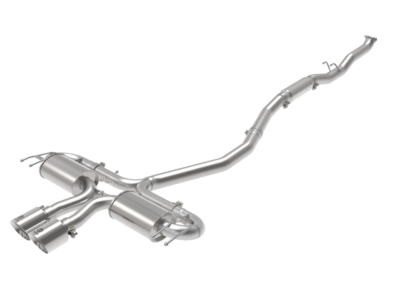 aFe Takeda 3in 304 SS Cat-Back Exhaust System w/Polished Tips 17-21 Honda Civic Sport L4-1.5L (t) - 49-36624-P