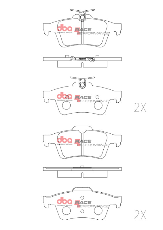 DBA 07-13 Mazda Mazdaspeed3 Rear RP Performance Brake Pads - DB1763RP