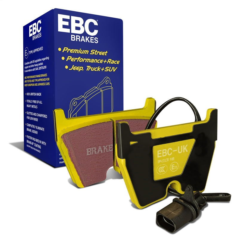 EBC 06-09 Audi RS4 4.2 (Cast Iron Rotors) Yellowstuff Front Brake Pads - DP41513R
