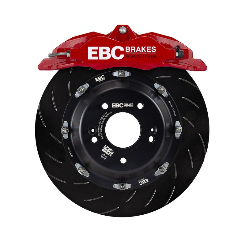 EBC Racing 04-09 Honda S2000 AP2 Red Apollo-4 Calipers 330mm Rotors Front Big Brake Kit - BBK040RED-1