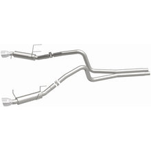 Load image into Gallery viewer, Magnaflow 2014 Ford Mustang V6 3.7L Comp Series Dual Split Rear Polished Stainless C/B Perf Exhaust - 15245