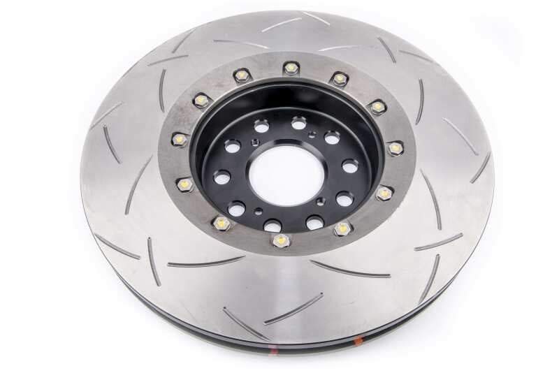 DBA 17+ Honda Civic Type R 5000 Fully Assembled 2-Piece Black Rotor Hat T3 Slotted 350mm x 32mm - DBA53700BLKS