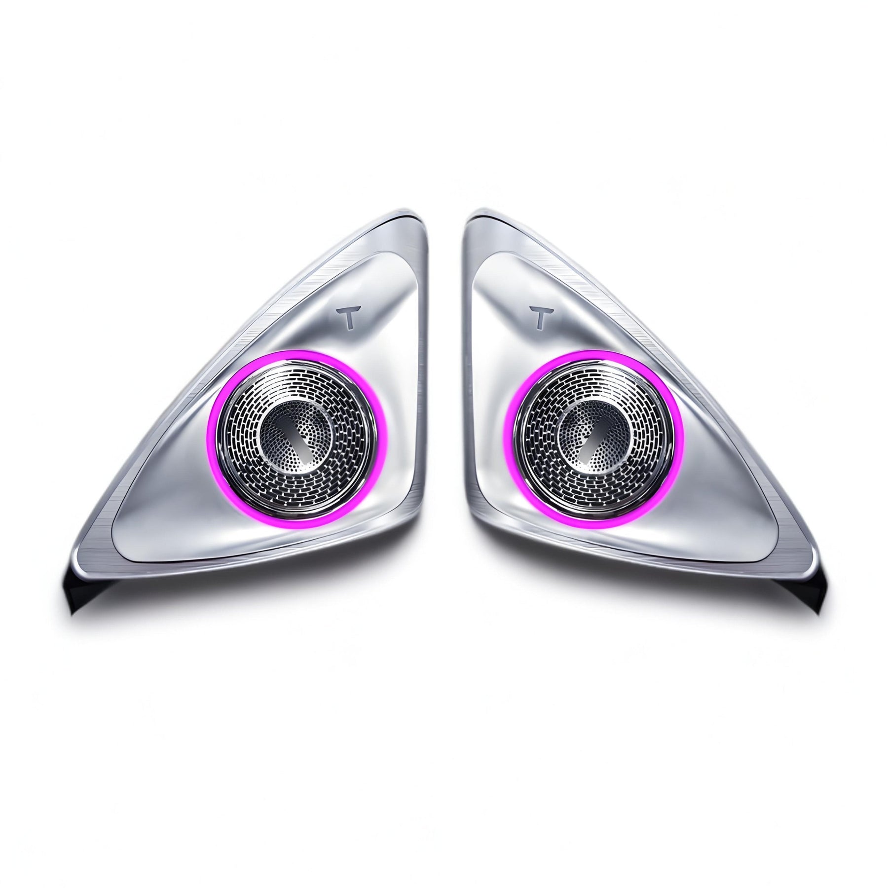 TESERY 4D Rotating LED Ambient Tweeter Speakers for Model Y Juniper / Model 3 Highland