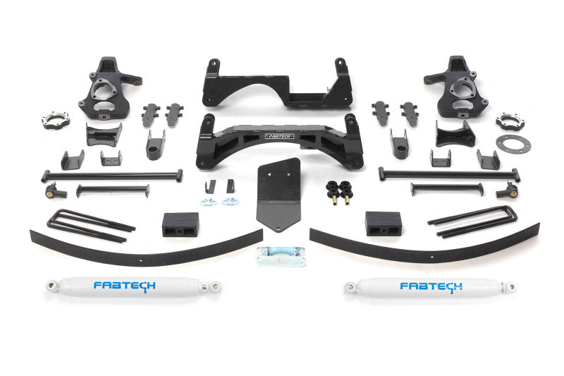 Fabtech 07-13 GM K1500 P/U w/o Autoride 4WD 6in Basic Sys w/Perf Shks - K1024